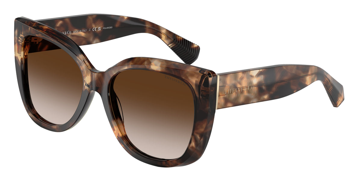 Tiffany & Co. TF4229F Spotted Brown Havana Sunglasses