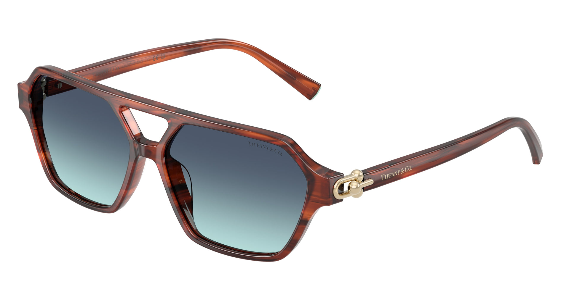Tiffany & Co. TF4264U Ruby Striped Havana Sunglasses