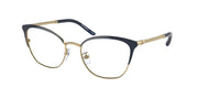 Tory Burch TY1076 Shiny Gold / Navy Eyeglasses