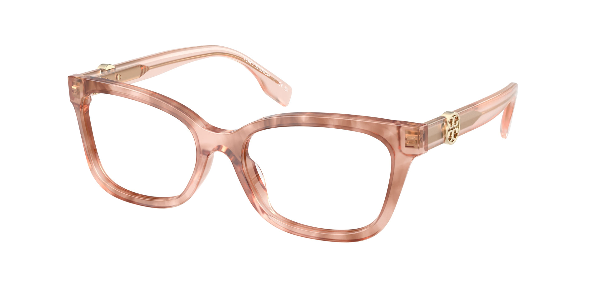 Tory Burch TY2159U Pink Brown Transparent Eyeglasses