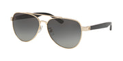 Tory Burch TY6070 Shiny Light Gold Metal Sunglasses