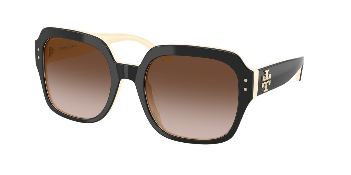 Tory Burch TY7143U Black/Ivory Sunglasses