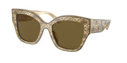 Tory Burch TY7184U Ivory Horn With Olive Monogram Sunglasses