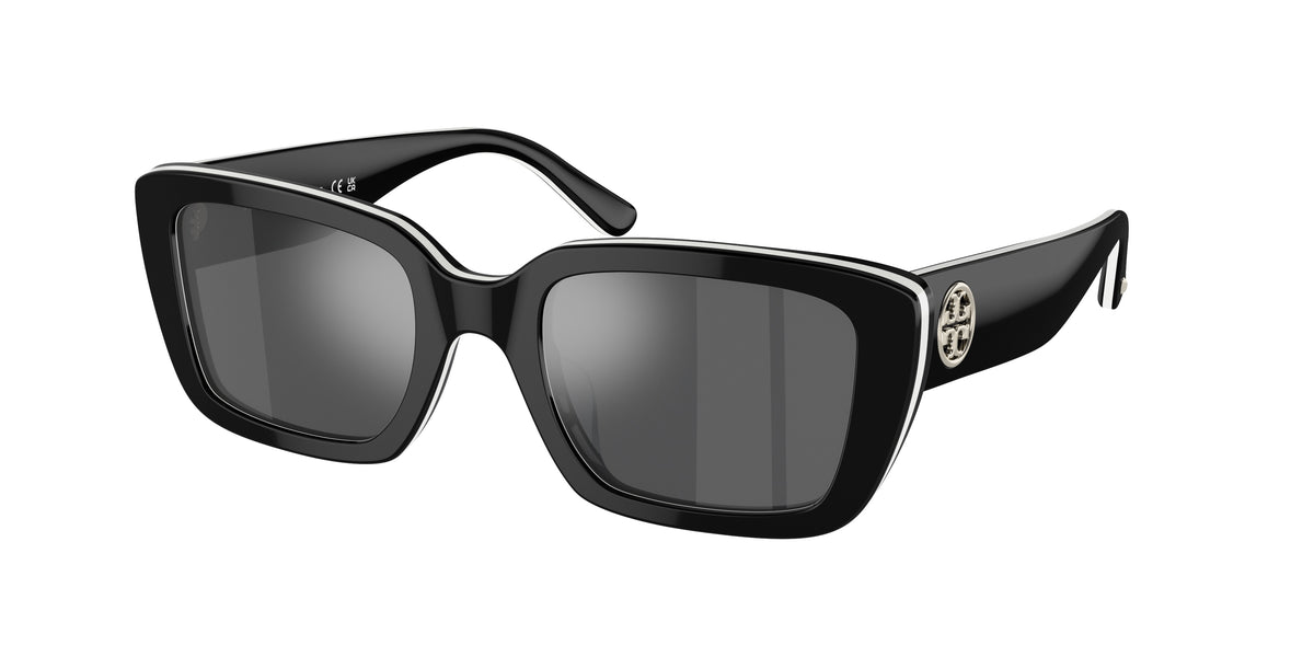 Tory Burch TY7190U Black White Trilayer Sunglasses