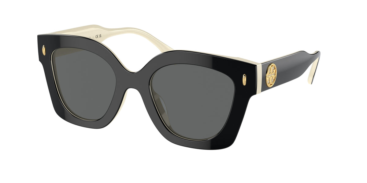 Tory Burch TY7201U Black/Ivory Sunglasses