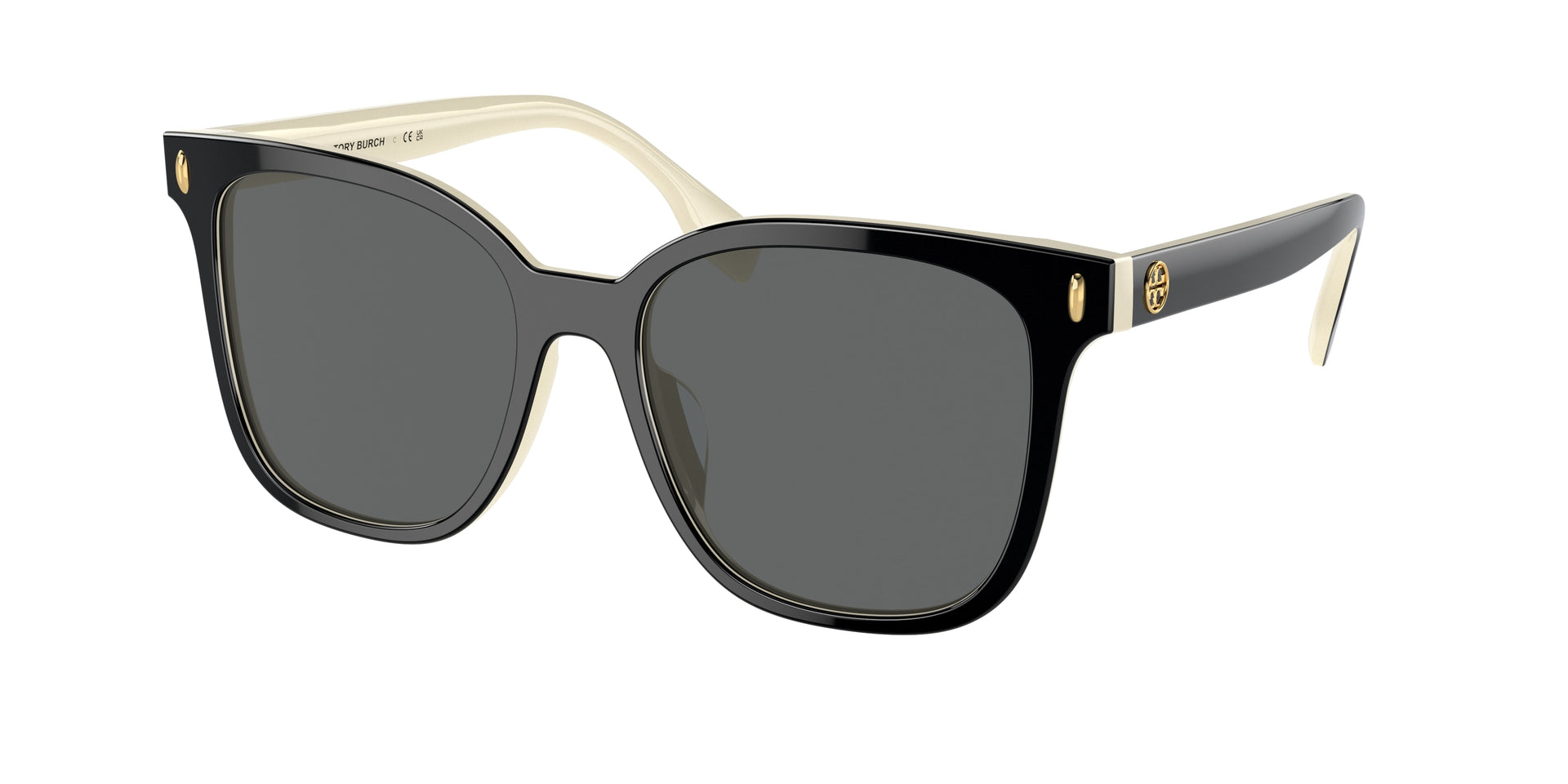 Tory Burch TY7203U Black/Ivory Sunglasses