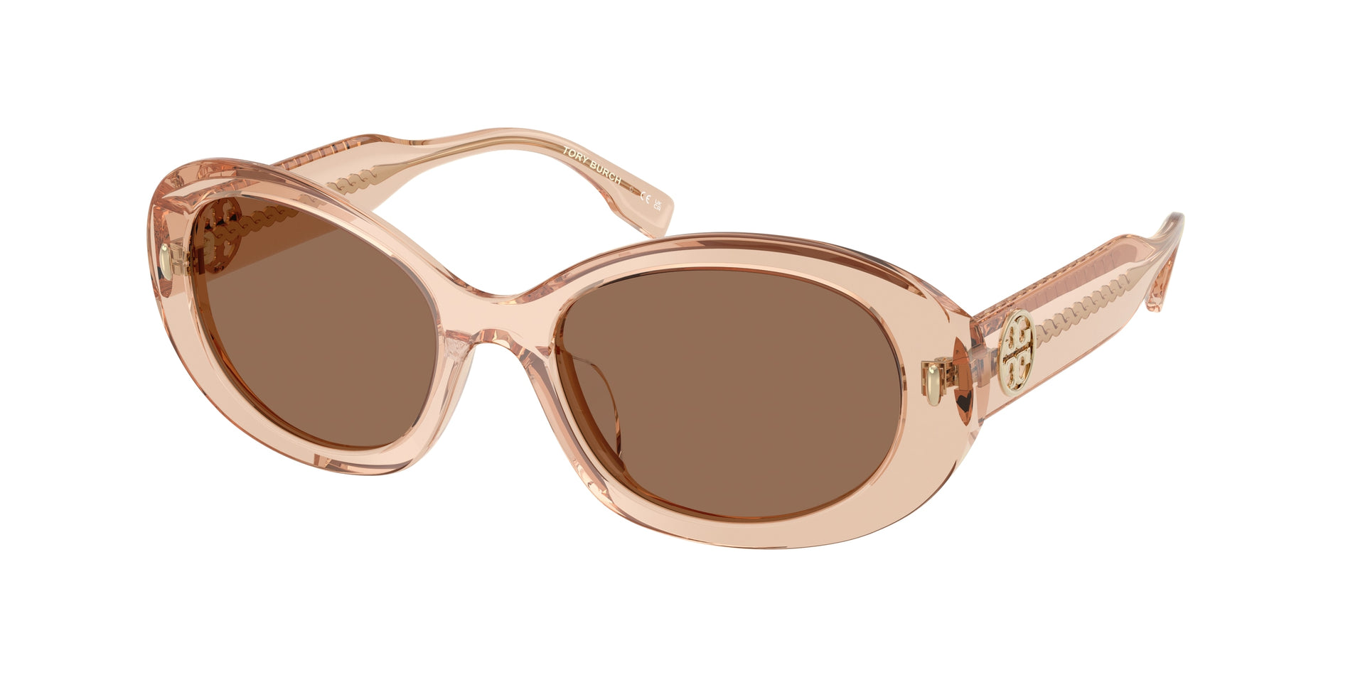 Tory Burch TY7214U Transparent Light Brown Sunglasses