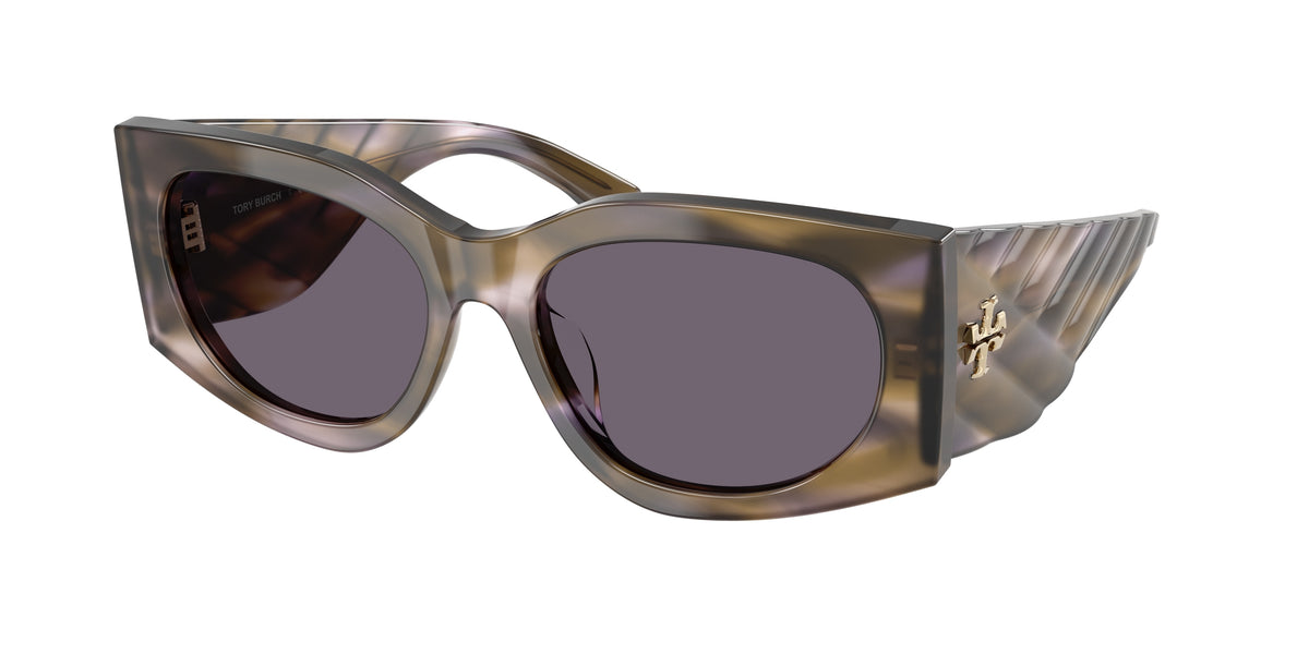Tory Burch TY7221U Purple Striated Sunglasses