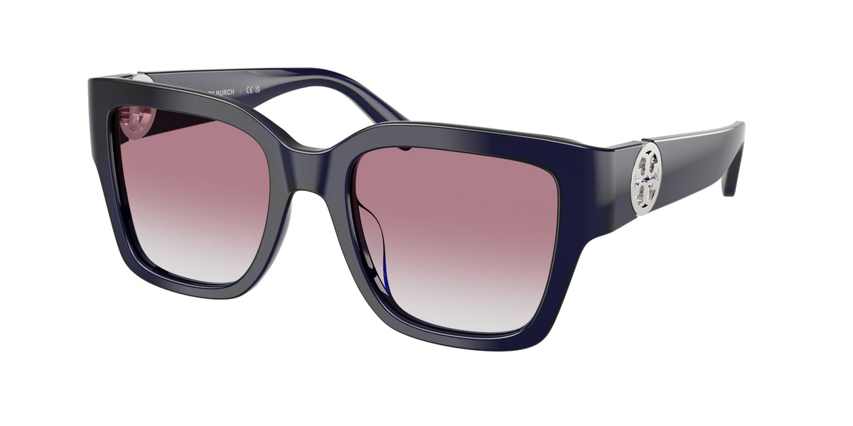 Tory Burch TY7228U Dark Transparent Blue Sunglasses