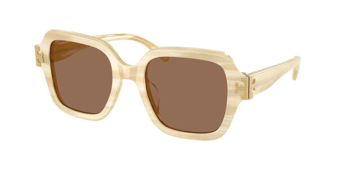 Tory Burch TY7231U Ivory Horn Sunglasses
