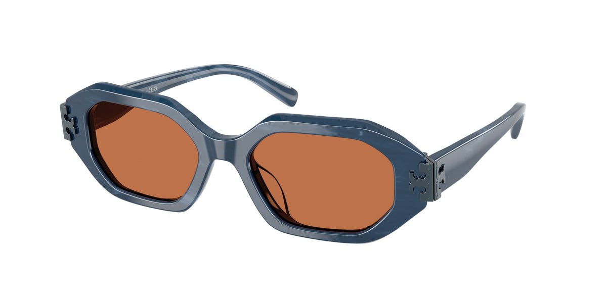 Tory Burch TY7234U Navy Marble Sunglasses