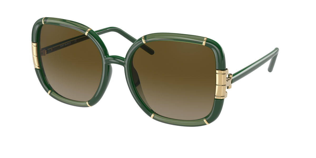 Tory Burch TY9071U Transparent Olive/Olive Sunglasses