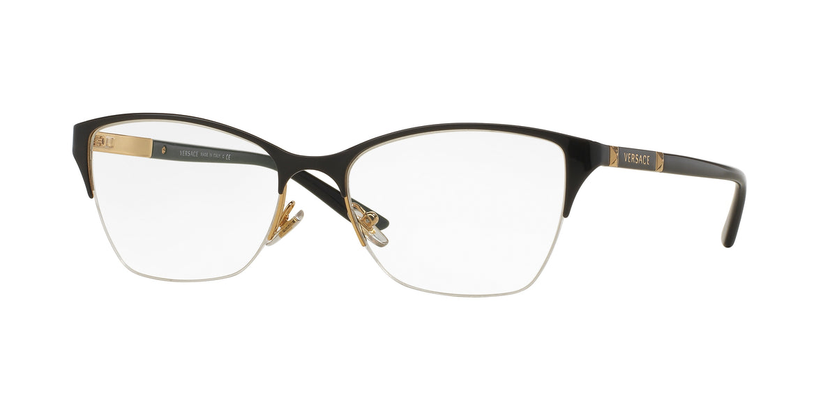 Versace VE1218 Black/Gold Eyeglasses