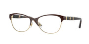 Versace VE1233Q Brown/Pale Gold Eyeglasses