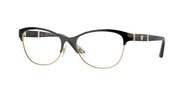 Versace VE1233Q Black/Pale Gold Eyeglasses