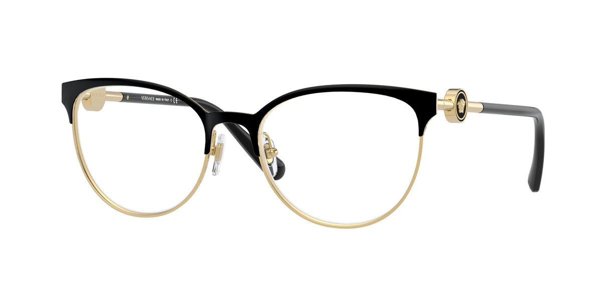 Versace VE1271 Black/Gold Eyeglasses
