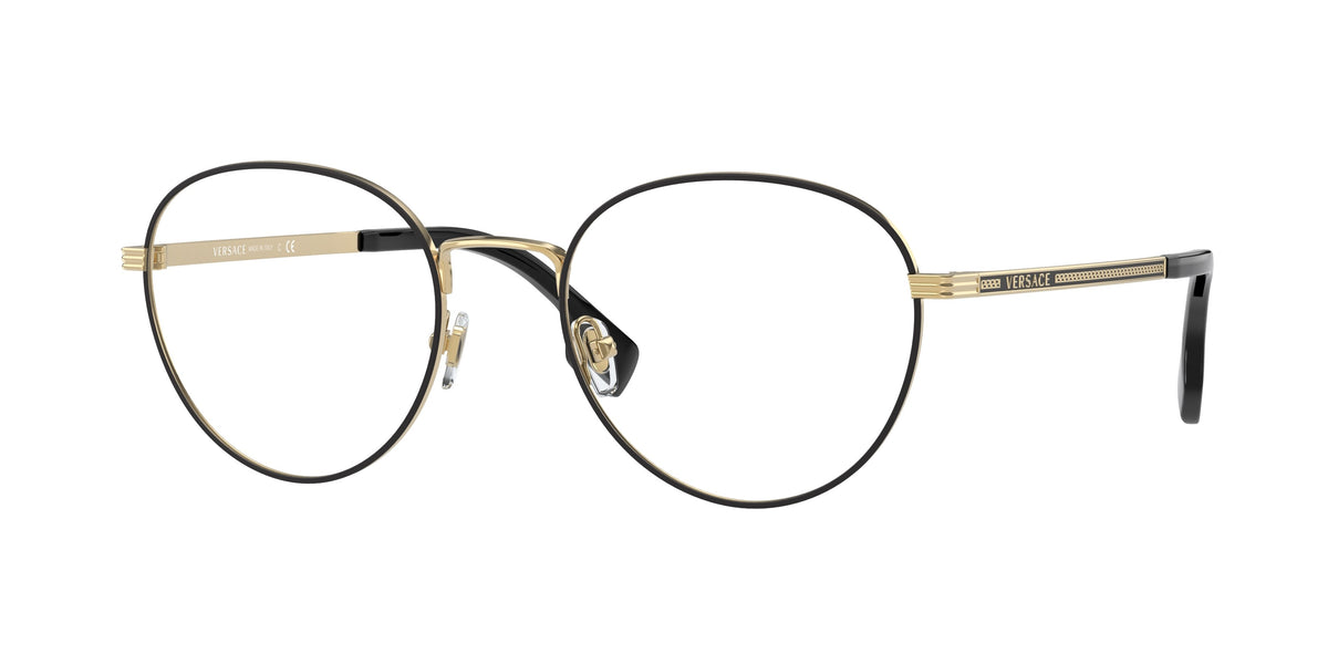 Versace VE1279 Gold/Matte Black Eyeglasses