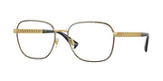 Versace VE1290 Havana/Gold Eyeglasses