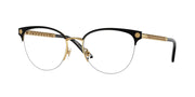 Versace VE1297 Gold/Matte Black Eyeglasses