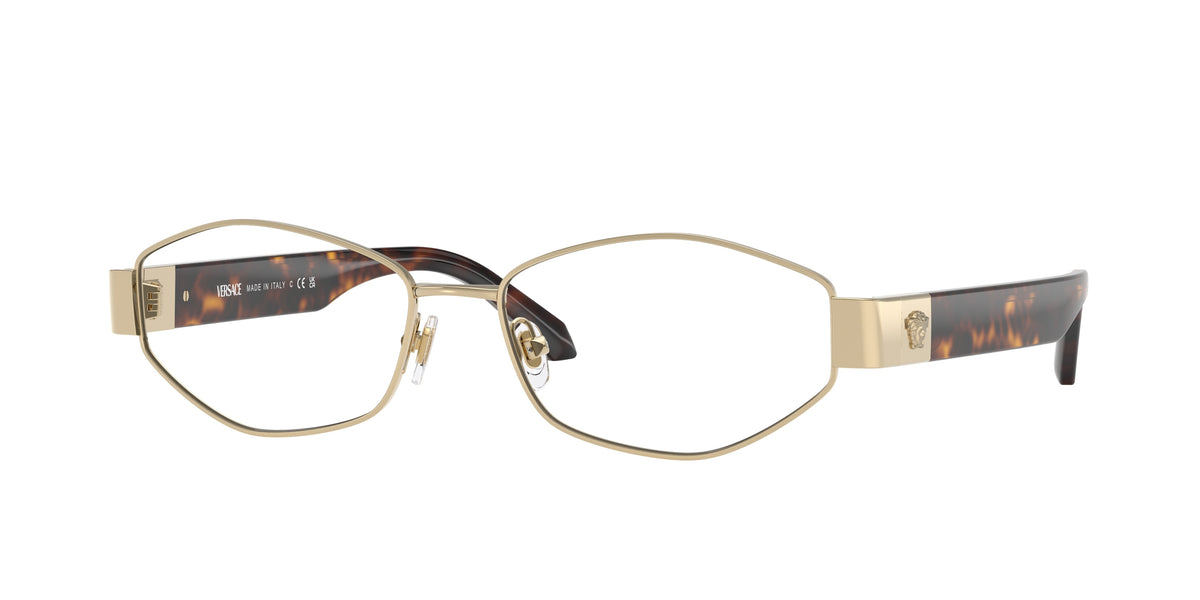 Versace VE1298 Pale Gold Eyeglasses