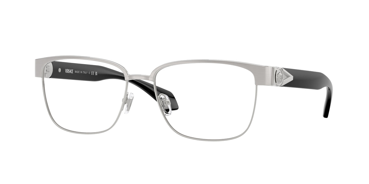 Versace VE1306 Silver Brushed Eyeglasses