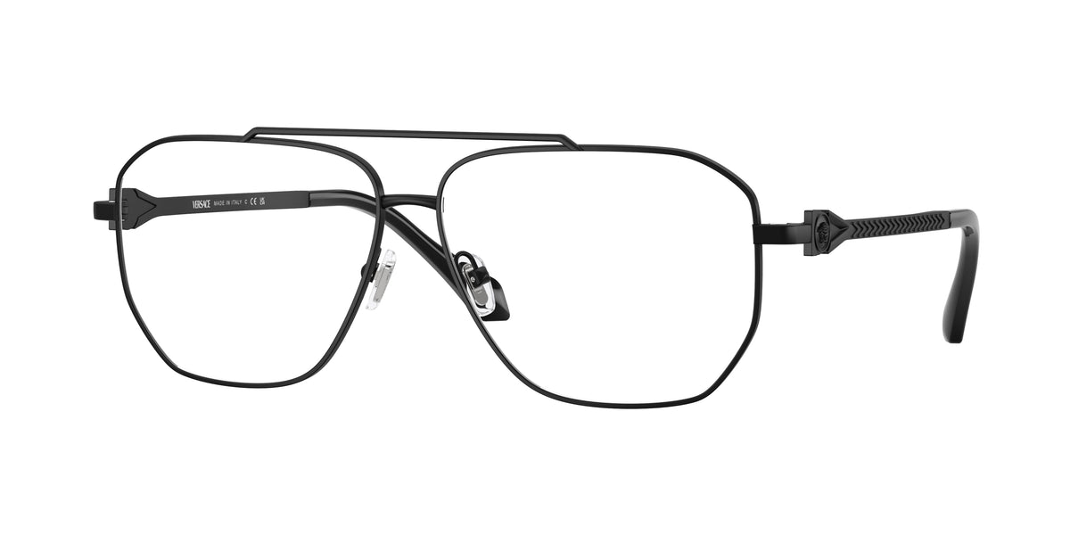 Versace VE1307 Matte Black Eyeglasses