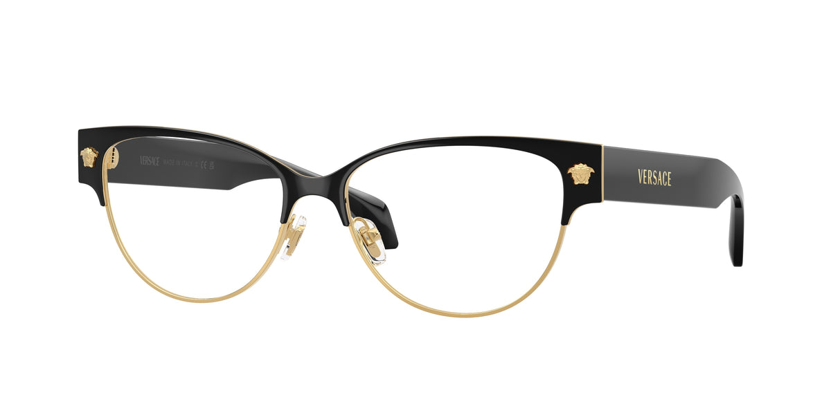 Versace VE1318 Black/Gold Eyeglasses