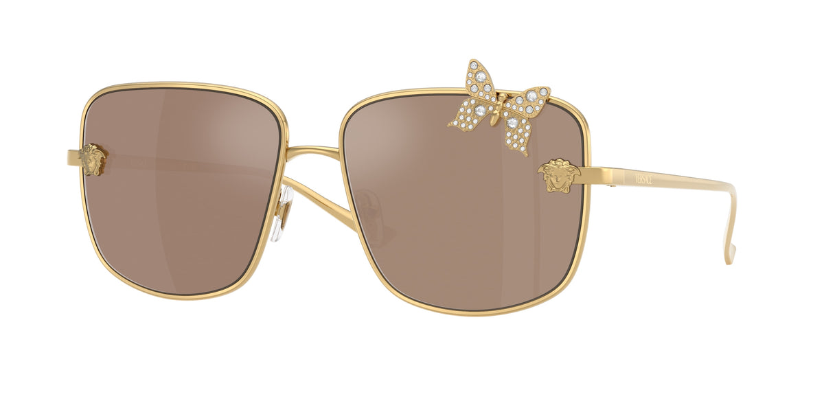 Versace VE2282 Gold Plated Sunglasses