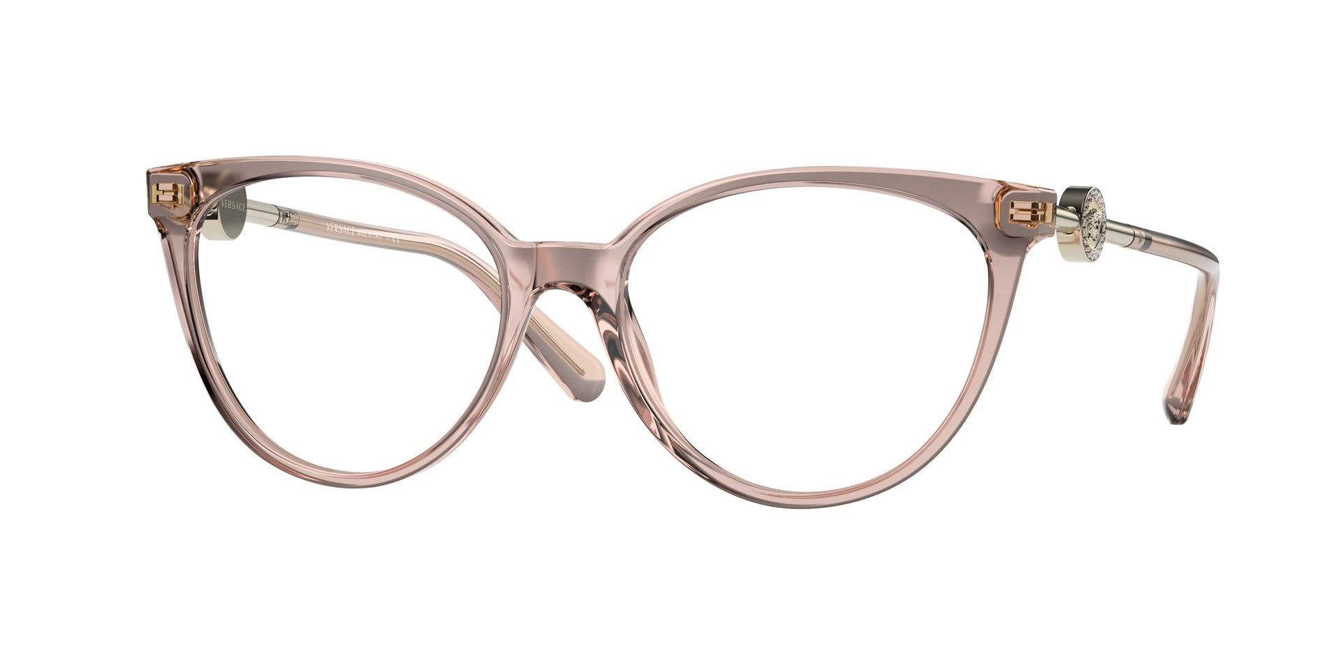 Versace VE3298B Transparent Pink Eyeglasses