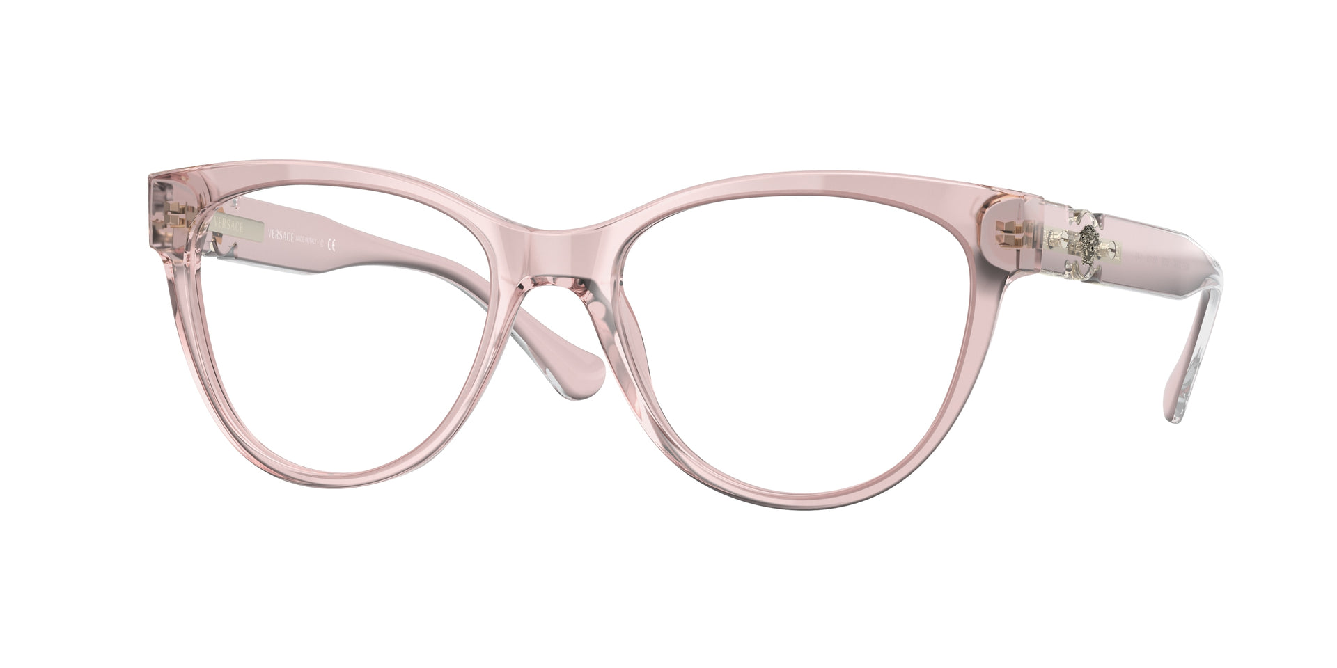Versace VE3304 Transparent Pink Eyeglasses