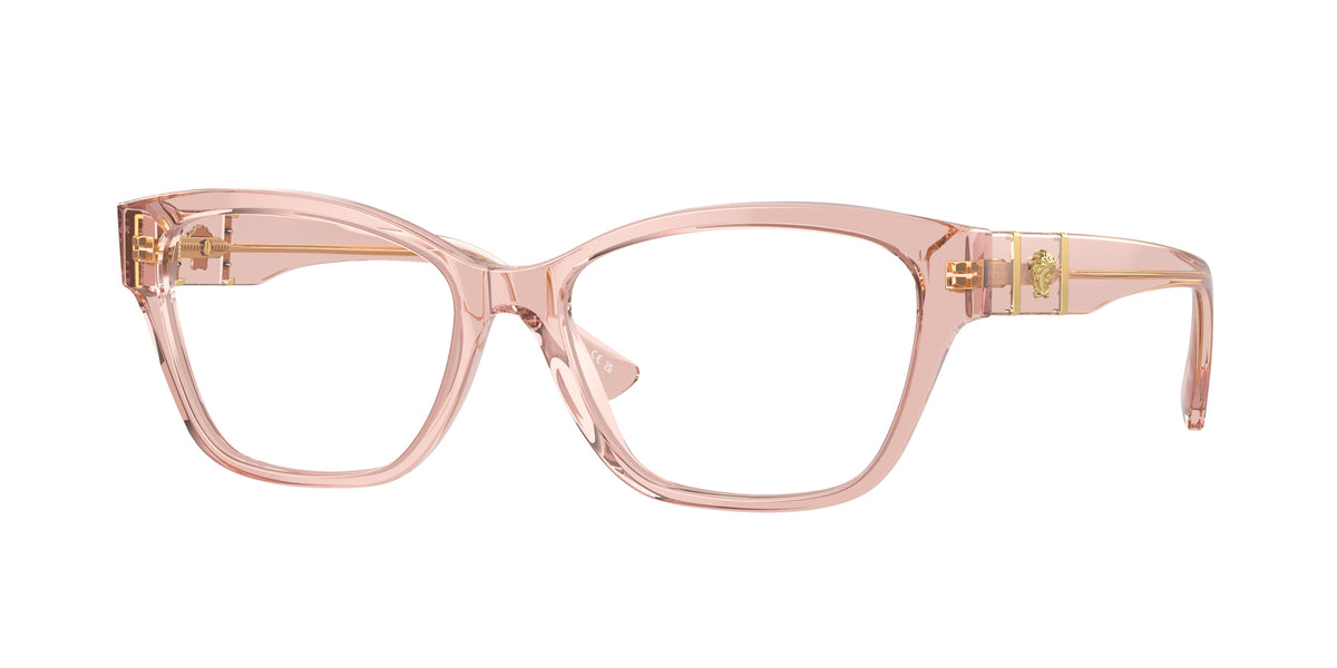 Versace VE3344F Brown Transparent Eyeglasses