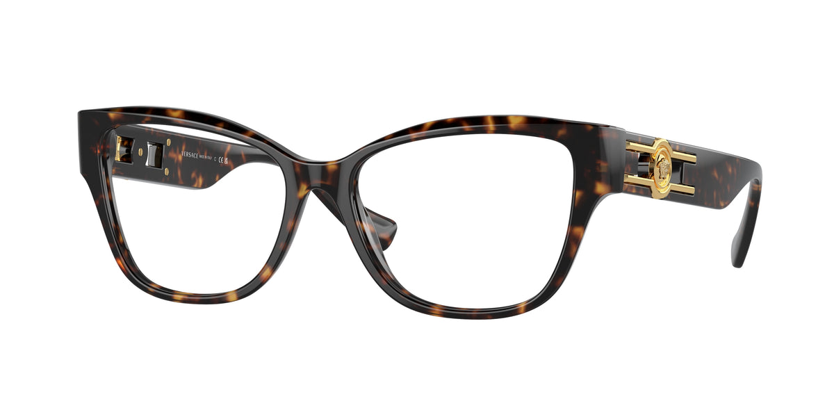 Versace VE3347 Havana Eyeglasses