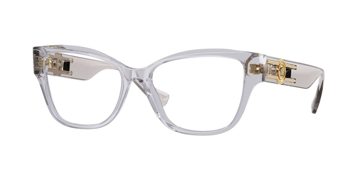 Versace VE3347 Light Grey Transparent Eyeglasses