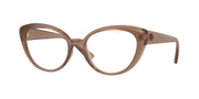 Versace VE3349U Brown Transparent Eyeglasses