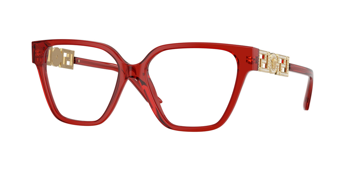 Versace VE3358B Transparent Red Eyeglasses