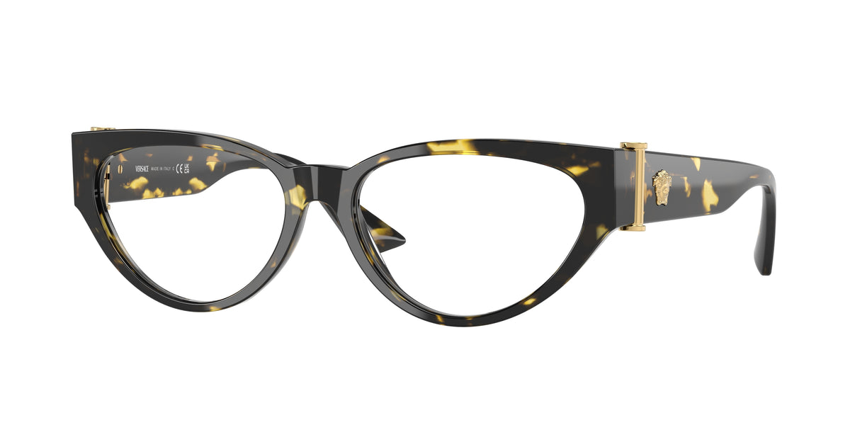 Versace VE3366F Brown/Yellow Havana Eyeglasses