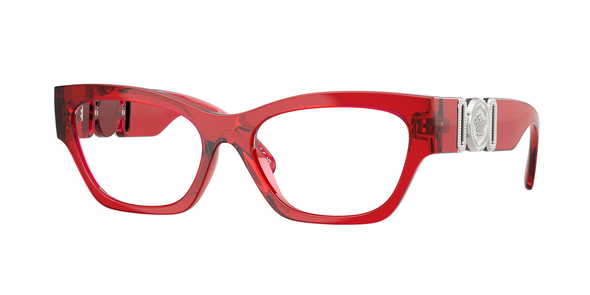 Versace VE3367U Red Transparent Eyeglasses