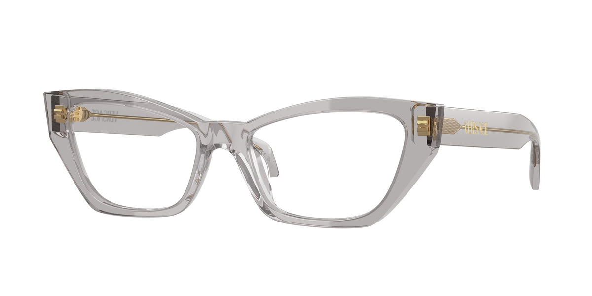 Versace VE3373U Light Transparent Grey Eyeglasses