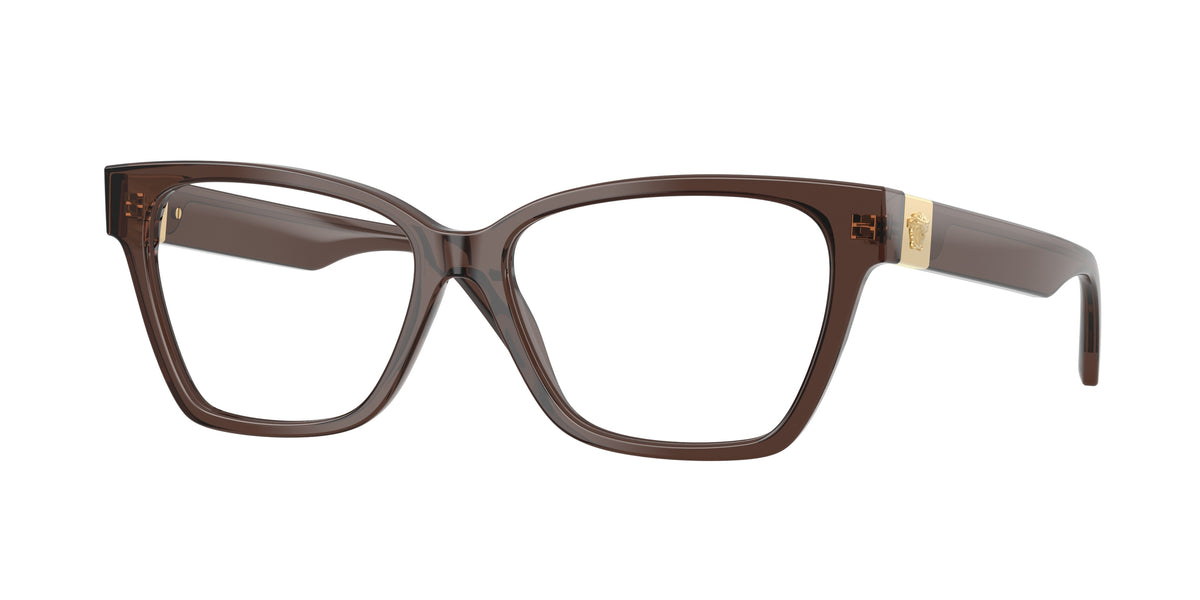 Versace VE3382 Transparent Brown Eyeglasses