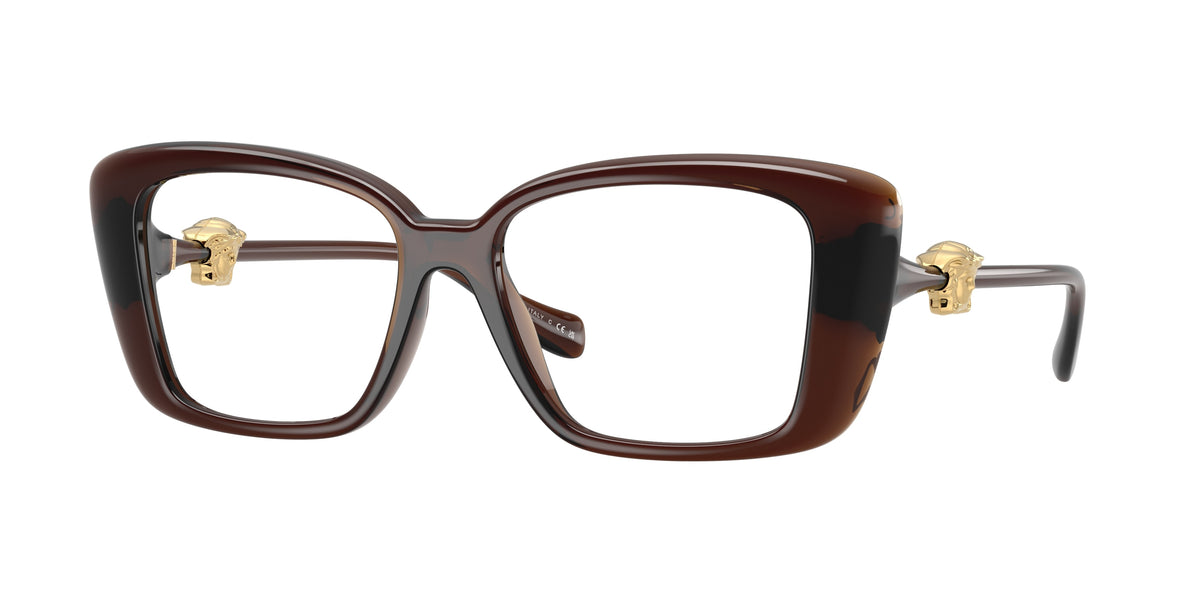 Versace VE3385U Transparent Brown Eyeglasses