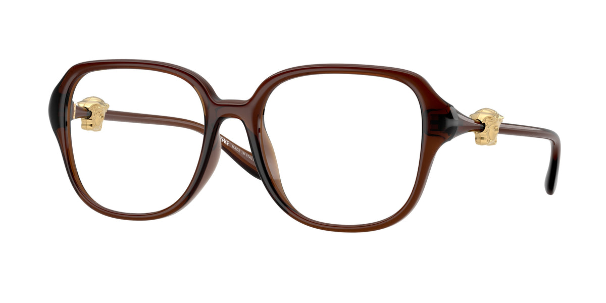 Versace VE3386D Transparent Brown Eyeglasses