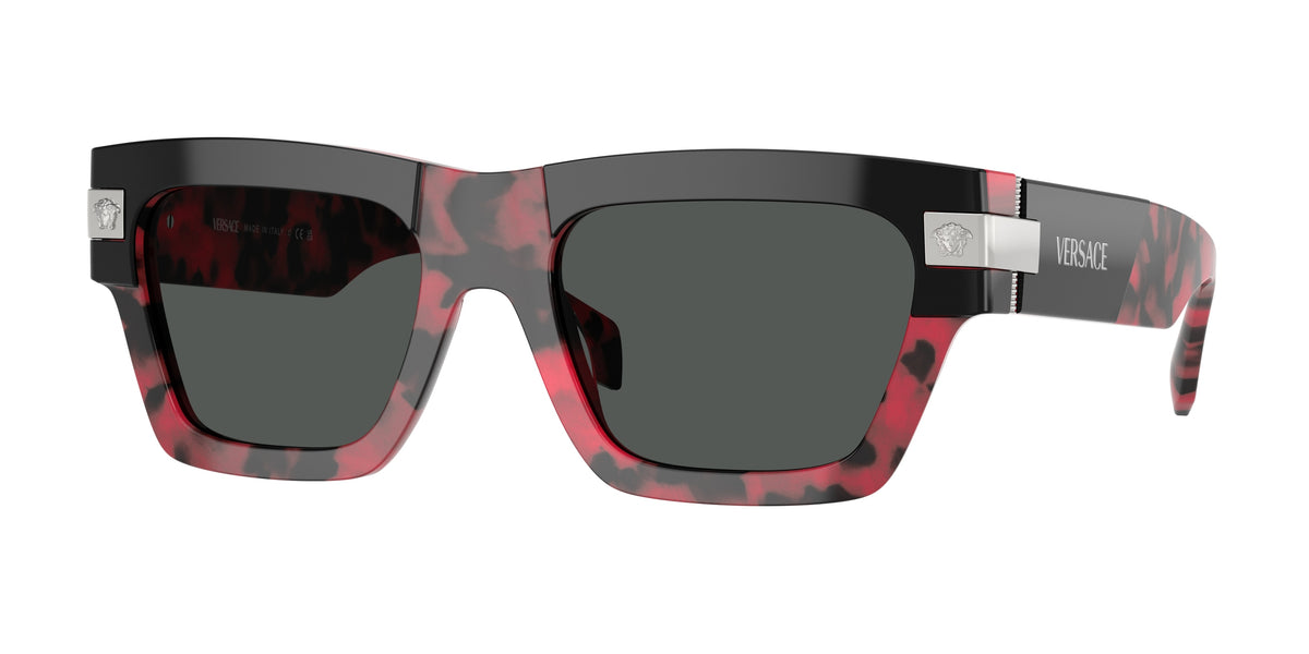 Versace VE4464F Top Black/Red Havana Sunglasses