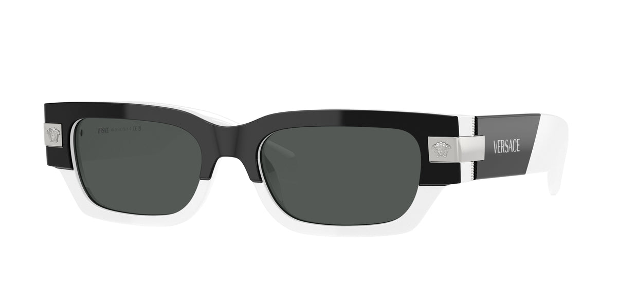 Versace VE4465F Top Black/White Sunglasses