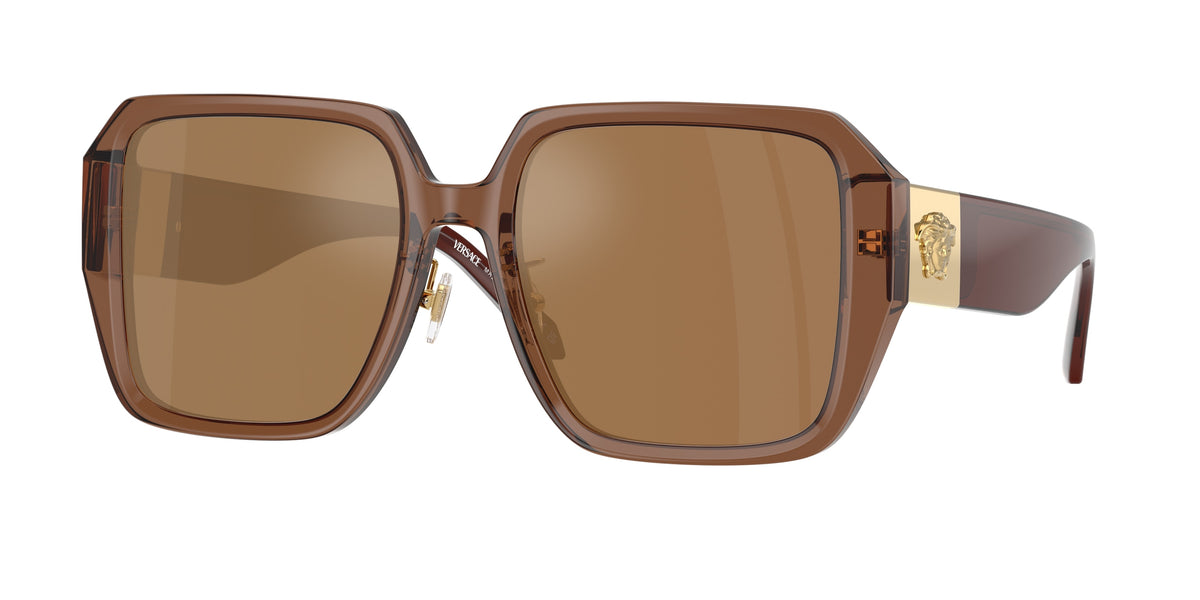 Versace VE4472D Transparent Dark Brown Sunglasses
