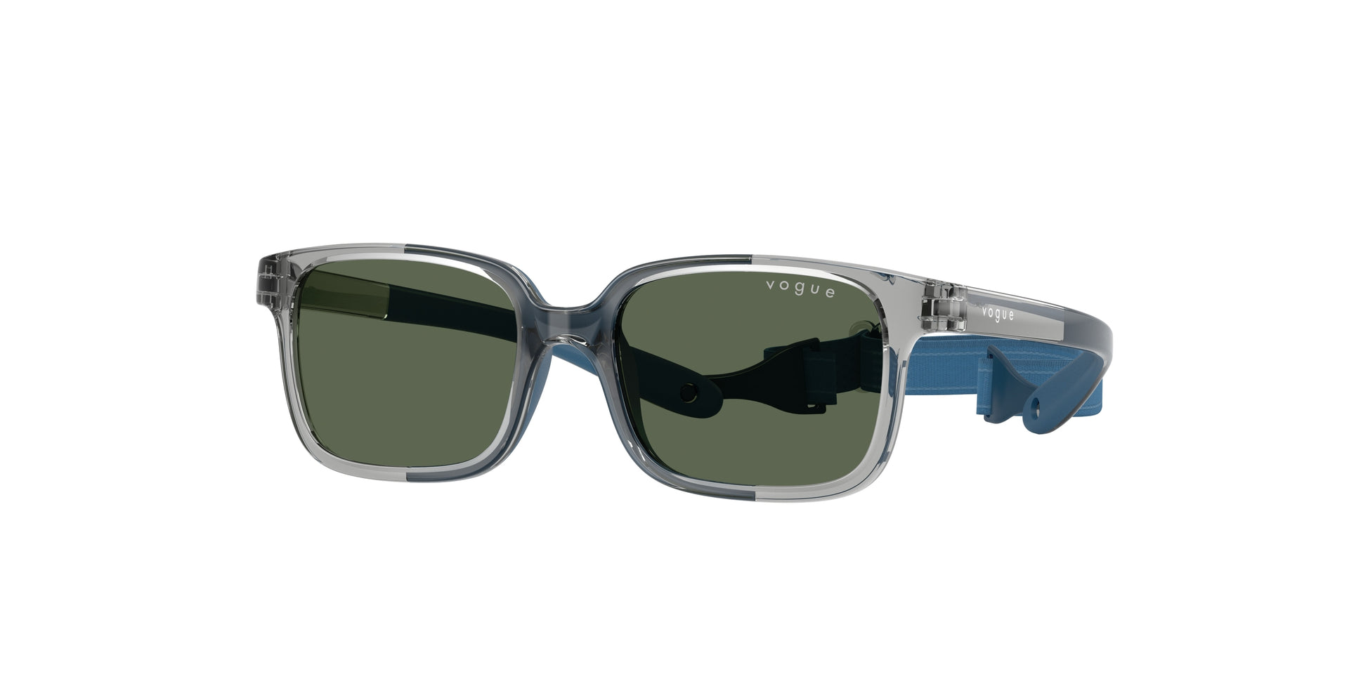 Vogue Eyewear VJ2017 Transparent Grey/Blue Rubber Sunglasses Kids