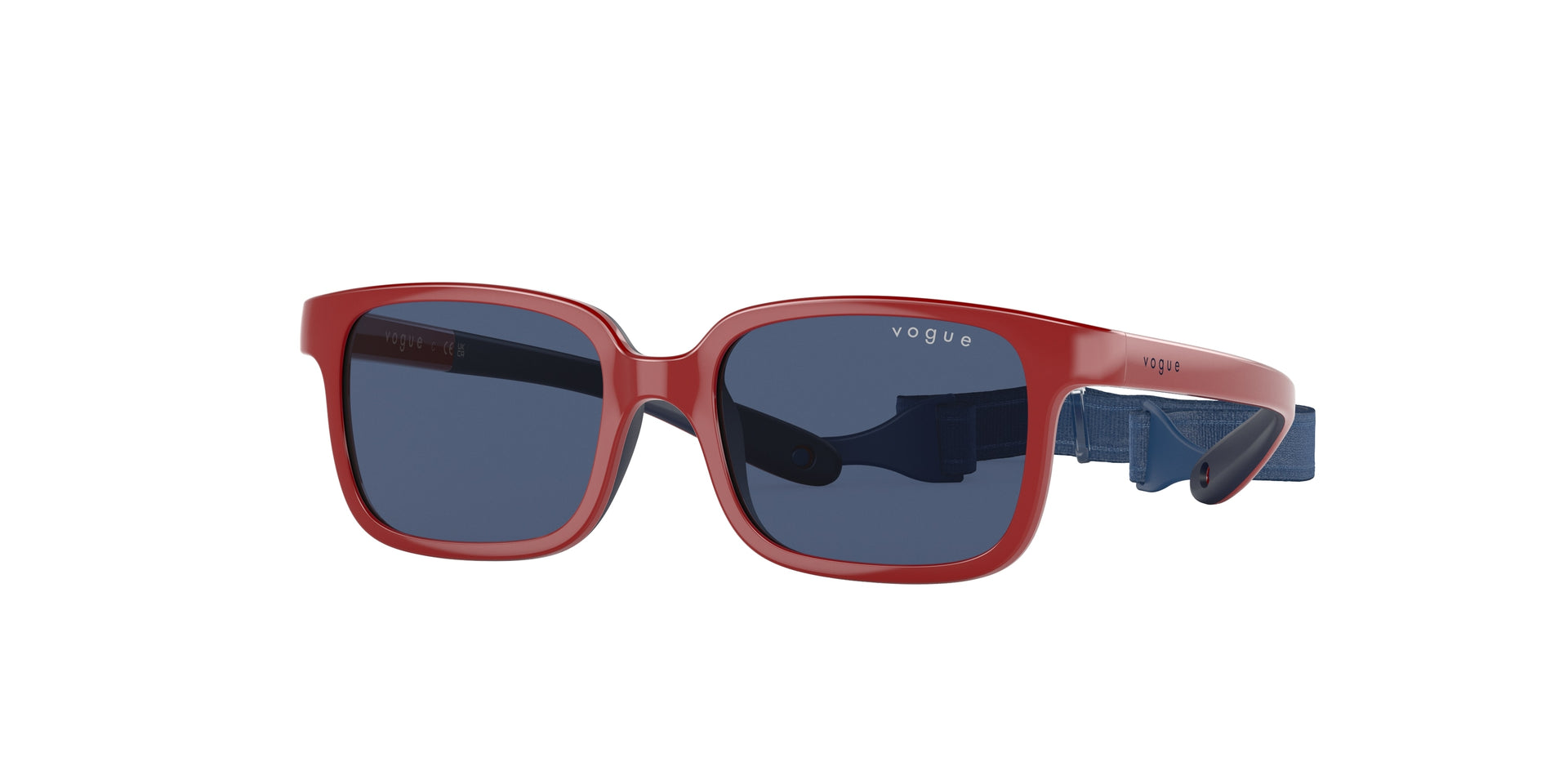 Vogue Eyewear VJ2017 Full Red On Blue Rubber Sunglasses Kids