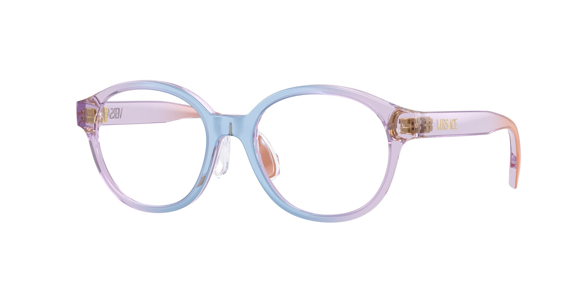 Versace VK3012 Gradient Pale Blue Lilac Orange Eyeglasses Kids