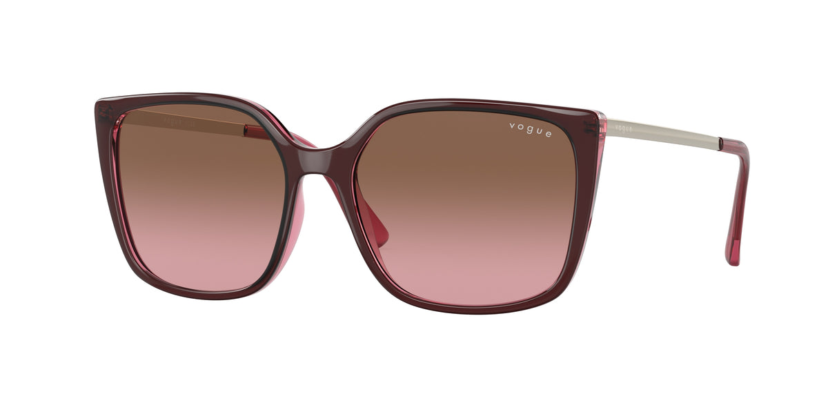 Vogue Eyewear VO5353S Top Red On Transparent Pink Sunglasses