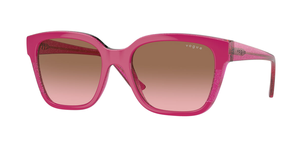 Vogue Eyewear VO5558S Cherry/Transparent Fuchsia Glitter Sunglasses