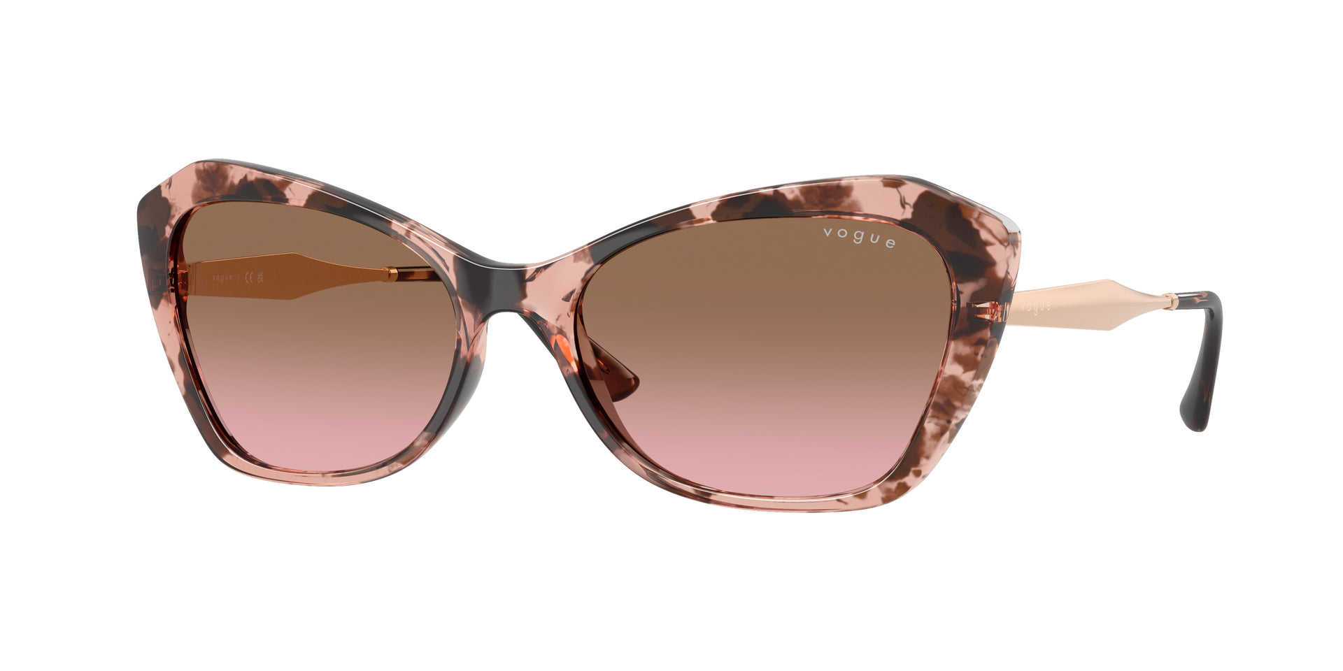 Vogue Eyewear VO5626S Rose Havana Sunglasses